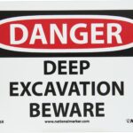 Deep Excavation Sign