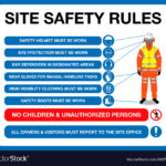 Site safety rules board